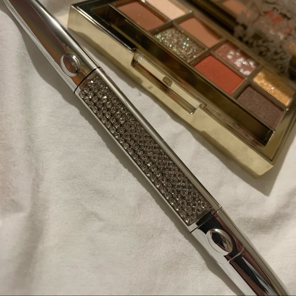 Rhinestone Diamond Silver and Gold Eyeshadow, Eyebrow Pencil and 2 Lipsticks NIB - Picture 15 of 16